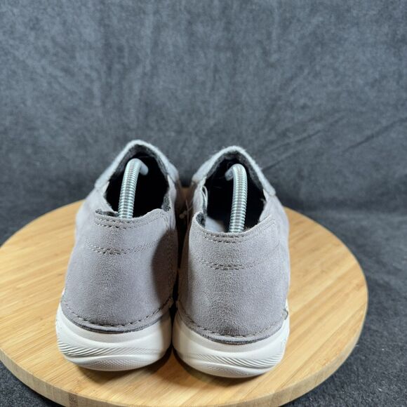 Clarks Men's Sz 11.5 M Gray Suede Gorwin Step Slip-On Loafer Shoes NEW - Picture 4 of 8